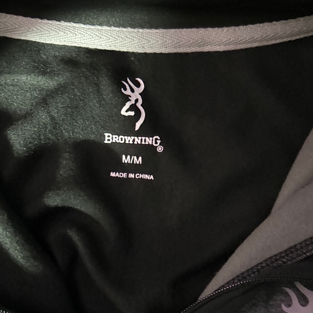 Browning Men's Charcoal Quarter-Zip Jacket - Picture 2 of 3